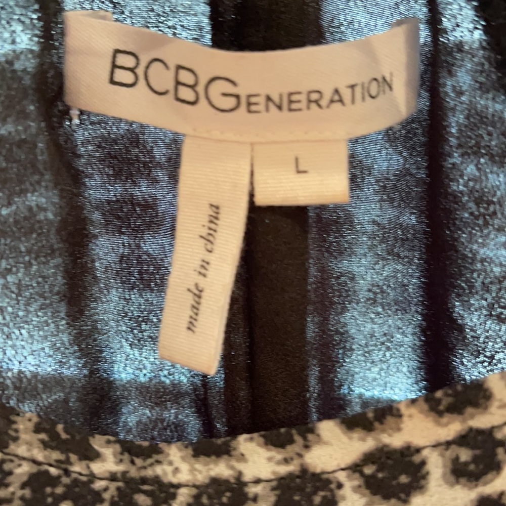 Black And White Bcbgeneration Polyester Dress L - image 3